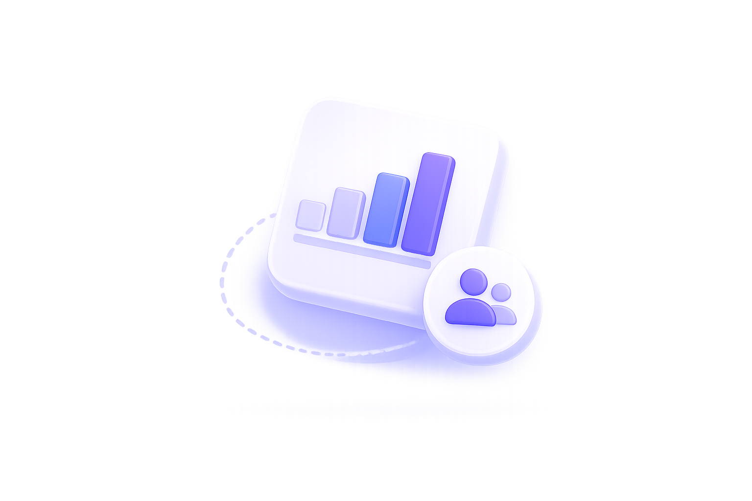 Analytics graph showing scheduling metrics, booking trends, and conversion data